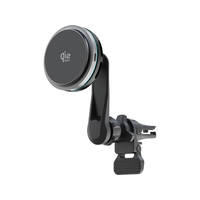 カシムラ Qi2/25Wマグネットワイヤレス充電器 エアコン取付 FCK647D-KW62