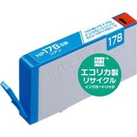 エコリカ リサイクルインクカートリッジ シアン ECI-HP178C-V