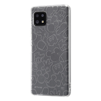 レイアウト AQUOS sense6用TPUソフトケース ディズニーキャラクター キラキラ ミッキーマウス RT-DAQSE6A/MKM