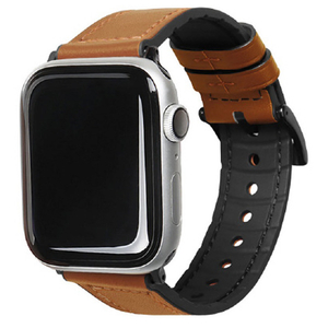 EGARDEN Apple Watch 41/40/38mm用バンド GENUINE LEATHER STRAP AIR ブラウン EGD20598AW-イメージ1