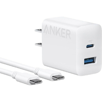 Anker Charger (20W・2-Port) with USB-C & USB-C ケーブル ホワイト B2348N21