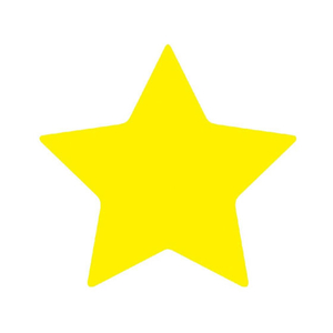 オキナ パリオシール 星(型抜タイプ)黄 40片×5枚 F727942-PS843-イメージ2