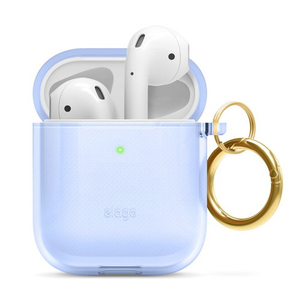 elago CLEAR CASE for AirPods/AirPods 2nd Charging/AirPods 2nd Wireless Aqua Blue EL_APACSTPCE_BL-イメージ1