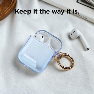 elago CLEAR CASE for AirPods/AirPods 2nd Charging/AirPods 2nd Wireless Aqua Blue EL_APACSTPCE_BL-イメージ3