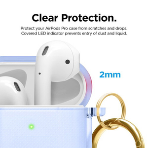 elago CLEAR CASE for AirPods/AirPods 2nd Charging/AirPods 2nd Wireless Aqua Blue EL_APACSTPCE_BL-イメージ5