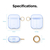 elago CLEAR CASE for AirPods/AirPods 2nd Charging/AirPods 2nd Wireless Aqua Blue EL_APACSTPCE_BL-イメージ9