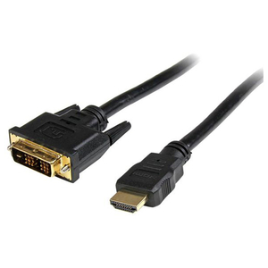 シネックスインフォテック HDMI - DVI-D変換ケーブル オス/オス 0．5m ブラック HDDVIMM50CM-イメージ1