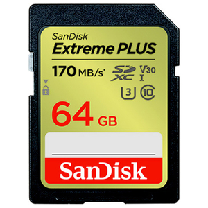 サンディスク Extreme PLUS SDXC UHS-Iカード 64GB SDSDXWH-064G-JNJIP サンディスク Extreme PLUS SDXC UHS-Iカード 64GB SDSDXWH-064G-JNJIP