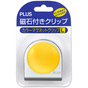 プラス カラーマグネットクリップ 大 イエロー FCG186V-80-563-イメージ2