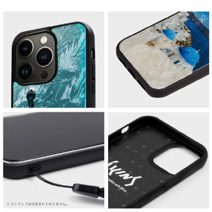 ikins iPhone 14 Plus用天然貝ケース 名所シリーズ サントリーニ島 I23599I14M-イメージ6