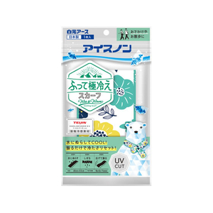 白元アース アイスノン ふって極冷えスカーフ ノルディックフラワー FCR3838-イメージ1