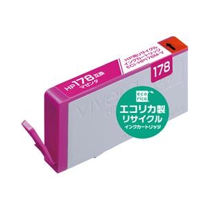 エコリカ リサイクルインクカートリッジ マゼンタ ECI-HP178M-V-イメージ1