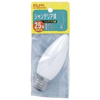 エルパ 25W シャンデリア球 ホワイト G-60H(W)