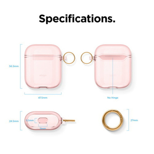 elago CLEAR CASE for AirPods/AirPods 2nd Charging/AirPods 2nd Wireless Lovely Pink EL_APACSTPCE_PK-イメージ9