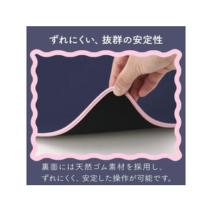 エレコム デスクマット マウス対応 ウェーブ 大型 ネイビー FCD687F-MP-UKDM01NV-イメージ7