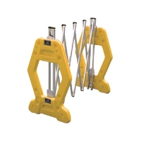 安全興業/現場用簡易アルミゲート AZゲート黄 反射なし FC305XB-4367194