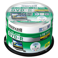 マクセル データ用DVD-R 4．7GB 1～16倍速対応 インクジェットプリンター対応 50枚入り DRD47WPD50SP