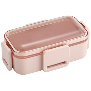 スケーター 2段ふわっと弁当箱 スモーキーピンク PFLW42ﾀﾞﾝﾌﾜﾂﾄﾍﾞﾝﾄｳﾊﾞｺPK-イメージ3