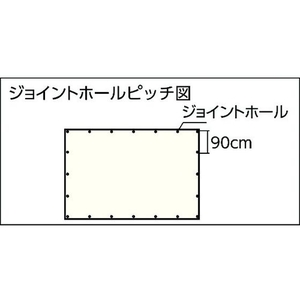 トラスコ中山 TRUSCO ブル-シート#2200 耐久期間2年 幅10.0m×長10.0m FC782HM-8191866-イメージ4