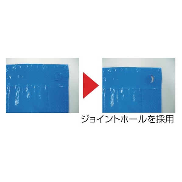 トラスコ中山 TRUSCO ブル-シート#2200 耐久期間2年 幅10.0m×長10.0m FC782HM-8191866 ：10