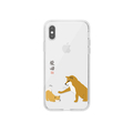 abbi FRIENDS iPhone XS Max用しばたさんクリアケース 子犬 ABF14600I65