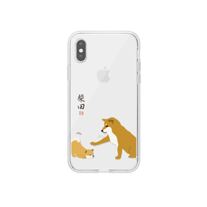 abbi FRIENDS iPhone XS Max用しばたさんクリアケース 子犬 ABF14600I65-イメージ1
