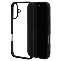 ラスタバナナ iPhone 16用RHINOX ハイブリッドケース TPU×アクリル ブラック×クリア 8116IP461HABK