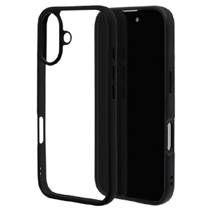 ラスタバナナ iPhone 16用RHINOX ハイブリッドケース TPU×アクリル ブラック×クリア 8116IP461HABK-イメージ1