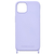 PHONECKLACE iPhone 15 Plus用ストラップホール付きシリコンケース ラベンダー PN25600I15PL-イメージ1
