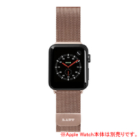 LAUT Apple Watch 1/2/3/4/5/6/SE 38/40mm用バンド ローズゴールド LAUT_AWS_ST_RG