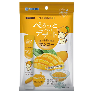 ラブリー・ペット ぺろっとペットデザート マンゴー味 15g×7本 ﾍﾟﾛﾂﾄﾍﾟﾂﾄﾃﾞｻﾞ-ﾄﾏﾝｺﾞ--イメージ1