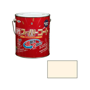 アサヒペン 油性スーパーコート 1.6L ミルキーホワイト FC375NV-イメージ1