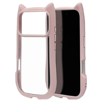 ラスタバナナ iPhone17 Pro用猫耳ケース TPU×PC ラベンダー 9176IP5BHPLA