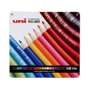 三菱鉛筆 F131085-K88024CP 色鉛筆 NO.880 24色 |エディオン公式通販