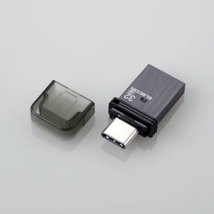 エレコム キャップ式USB Type-Cメモリ(32GB) ブラック MF-CAU32032GBK-イメージ7