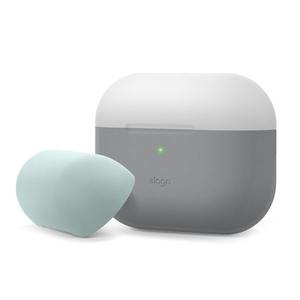 elago AirPods Pro用シリコンケース DUO CASE ダークグレートランスルーセント EL_APPCSSCUB_GT elago AirPods Pro用シリコンケース DUO CASE ダークグレートランスルーセント EL_APPCSSCUB_GT