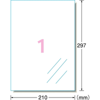 エーワン 30601 ラベルシール インクジェット 超耐水タイプ光沢