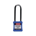 IFAM/ロックアウト用南京錠 スチール製シャックル ツル長 青 0 44756 FC295VC-3860961
