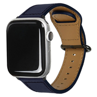 EGARDEN Apple Watch 42/41/40/38mm用バンド GENUINE LEATHER STRAP ネイビー EGD20601AW