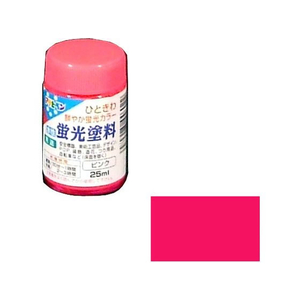 アサヒペン 水性蛍光塗料 25ml ピンク FC876PN-イメージ1