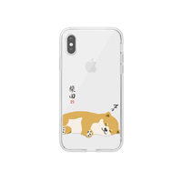 abbi FRIENDS iPhone XS Max用しばたさんクリアケース 昼寝 ABF14601I65