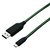 ミヨシ LED内蔵USBケーブル USB microBコネクタ グリーン SLE-M10/GN-イメージ1