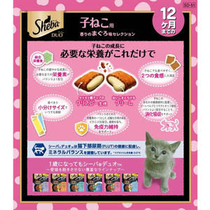 マースジャパン シーバ デュオ 12ヶ月までの子ねこ用 香りのまぐろ味セレクション 200g FC097NA-イメージ2