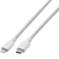 エレコム USB-C to Lightningケーブル(やわらか耐久) 2．0m オリジナル ホワイト ED-CLYS20WH