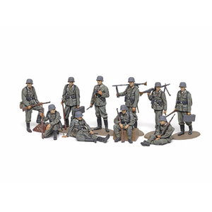 タミヤ 1/48 ミリタリーミニチュアシリーズ No．102 WWII ドイツ歩兵セット T32602WW2ﾄﾞｲﾂﾎﾍｲｾﾂﾄ-イメージ1