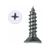 WAKI(和気産業) Walist 1×4 タッピング 白 50本入 FC594RE-WAT-020-イメージ2