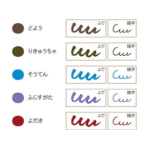 セーラー万年筆 四季織マーカー 5色セット 夏 F359976-25-5101-002-イメージ3
