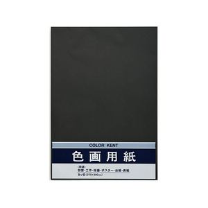 マルアイ 色画用紙 N861 くろ 10枚 FCF738T-Pｴ-N86D-イメージ1