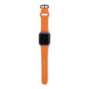 EGARDEN Apple Watch 41/40/38mm用バンド GENUINE LEATHER STRAP オレンジ EGD20602AW-イメージ2