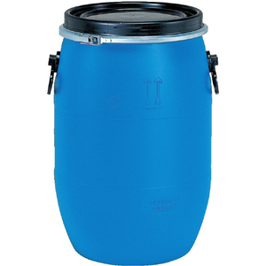 サンコー プラスチックドラムオープンタイプ　８５００５４　 ＰＤＯ６０Ｌ－１ブルー SKPDO-60L-1-BL-イメージ1